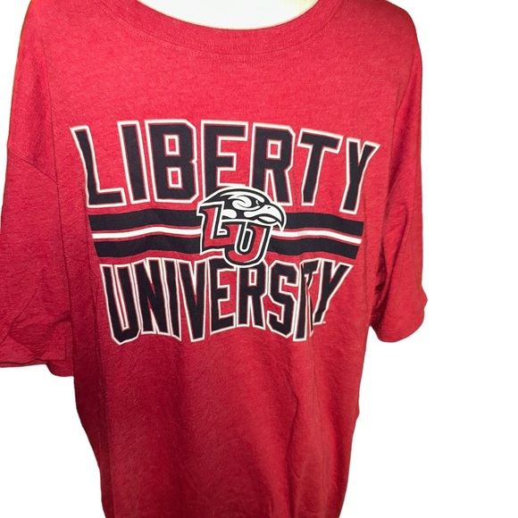 New 47 brand liberty university Flames red Tshirt tee size XXL 2x - Picture 1 of 3